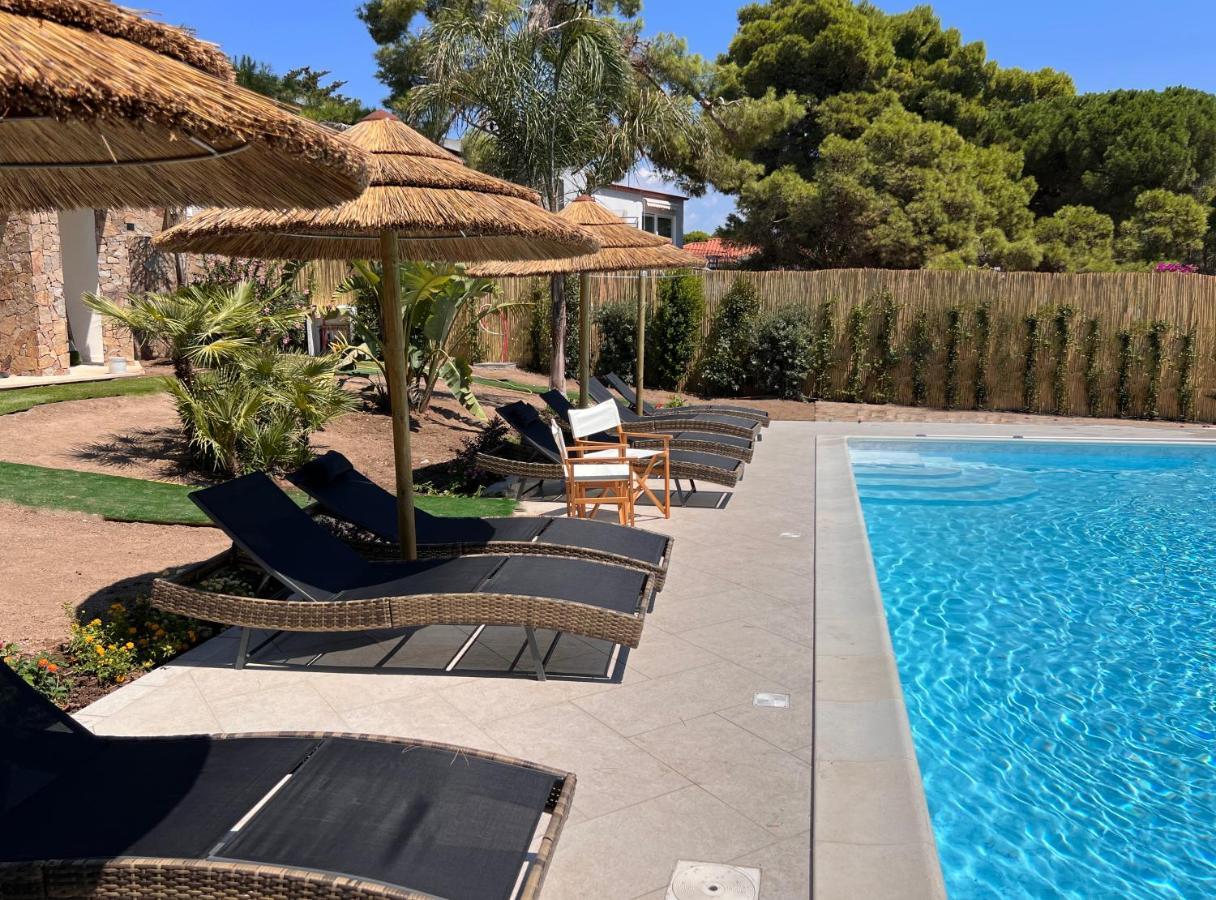 Villa Aquamarina Pavoncella Rossa Porto Pino Esterno foto